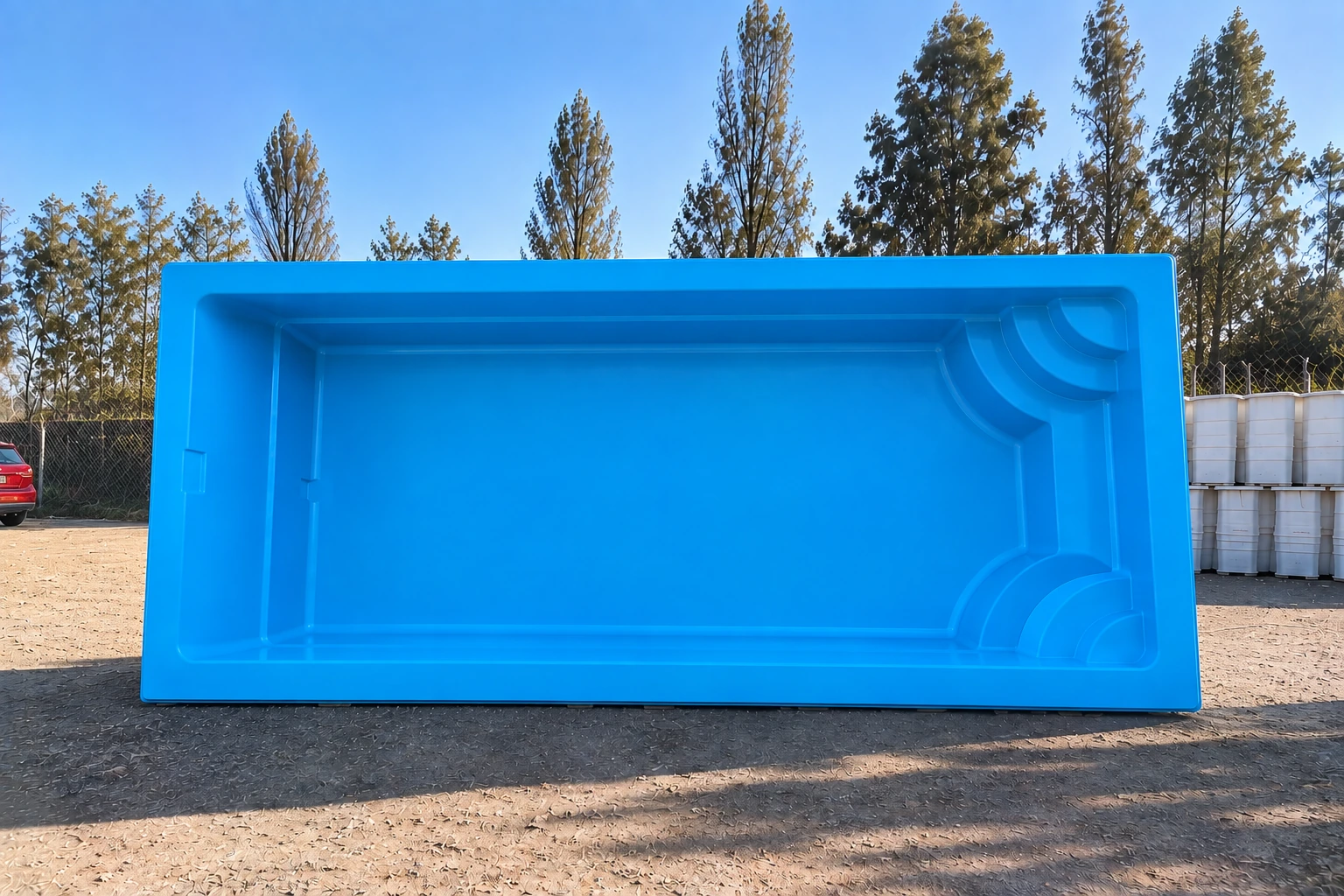Rectangular 5 m · Piscina vacía